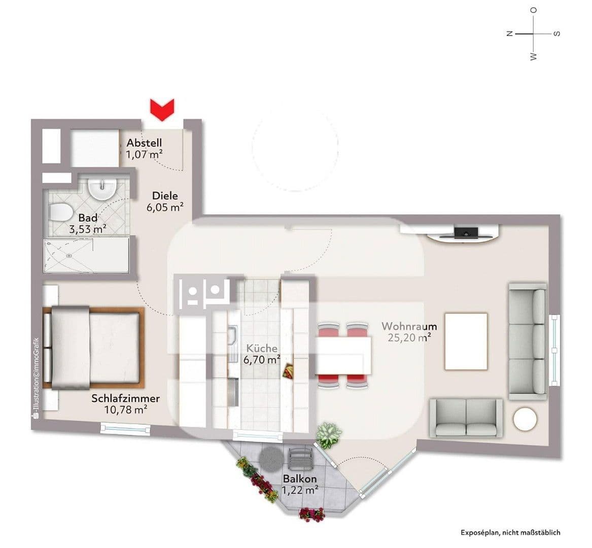 Predaj bytu 2-izbový 56 m², München, Bavorsko Predaj bytu 2-izbový 56 m², München, Bavorsko