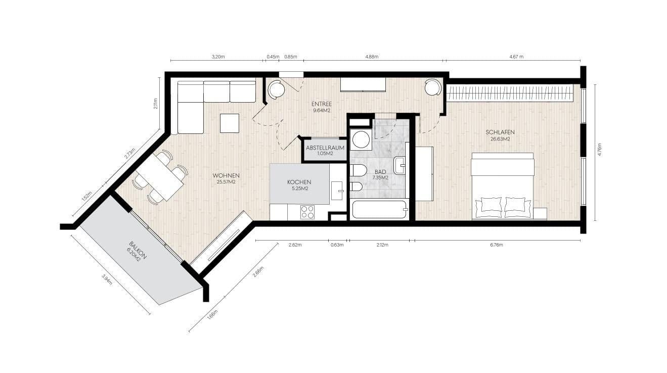 Predaj bytu 2-izbový 79 m², Hamburg, Hamburg Predaj bytu 2-izbový 79 m², Hamburg, Hamburg
