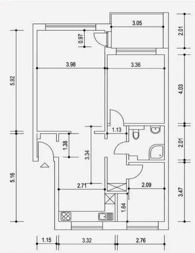 Prenájom bytu 3-izbový 70 m², Hamburg, Hamburg Prenájom bytu 3-izbový 70 m², Hamburg, Hamburg