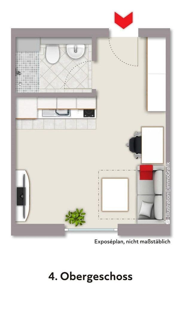 Prenájom bytu 1-izbový 23 m², Wilhelmstraße 74, Braunschweig, Dolné Sasko Prenájom bytu 1-izbový 23 m², Wilhelmstraße 74, Braunschweig, Dolné Sasko