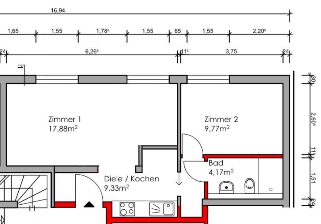 Prenájom bytu 1-izbový 12 m², Frankfurt am Main, Hesensko Prenájom bytu 1-izbový 12 m², Frankfurt am Main, Hesensko