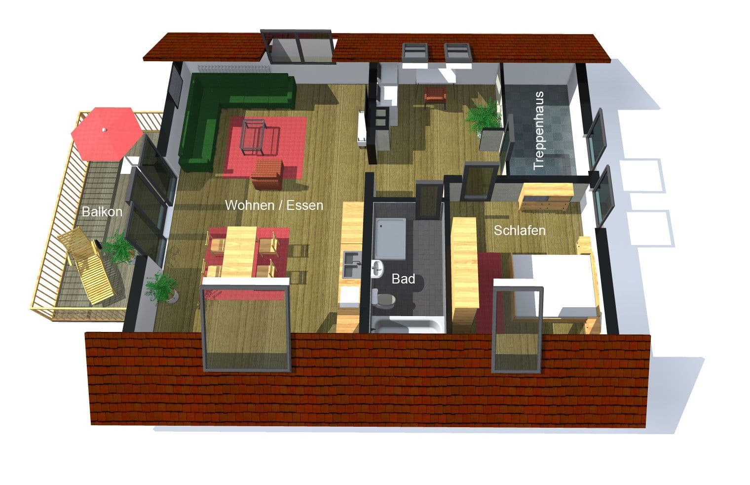 Prenájom bytu 2-izbový 80 m², Sonnenweg 16, Bad Harzburg, Dolné Sasko Prenájom bytu 2-izbový 80 m², Sonnenweg 16, Bad Harzburg, Dolné Sasko