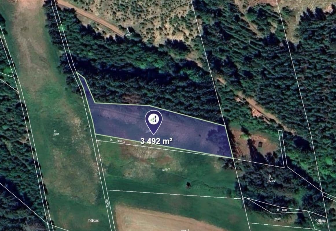 Predaj pozemku 3.492 m², Čistá u Horek, Liberecký kraj Predaj pozemku 3.492 m², Čistá u Horek, Liberecký kraj