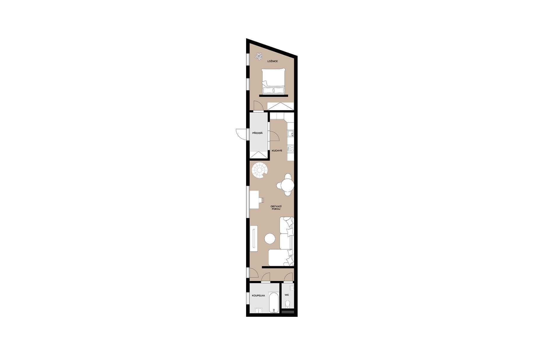 Predaj bytu 2-izbový 114 m², Slavojova, Praha, Praha Predaj bytu 2-izbový 114 m², Slavojova, Praha, Praha
