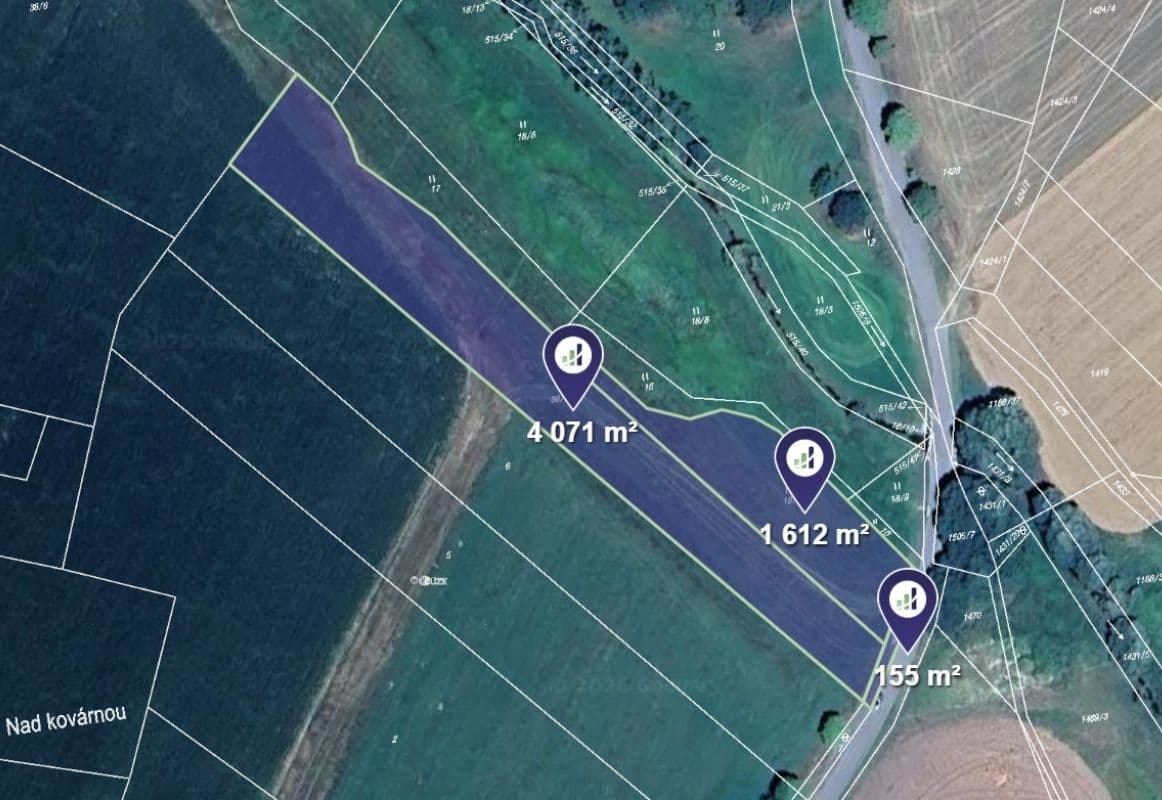 Predaj pozemku 18.336 m², Dub, Jihočeský kraj Predaj pozemku 18.336 m², Dub, Jihočeský kraj