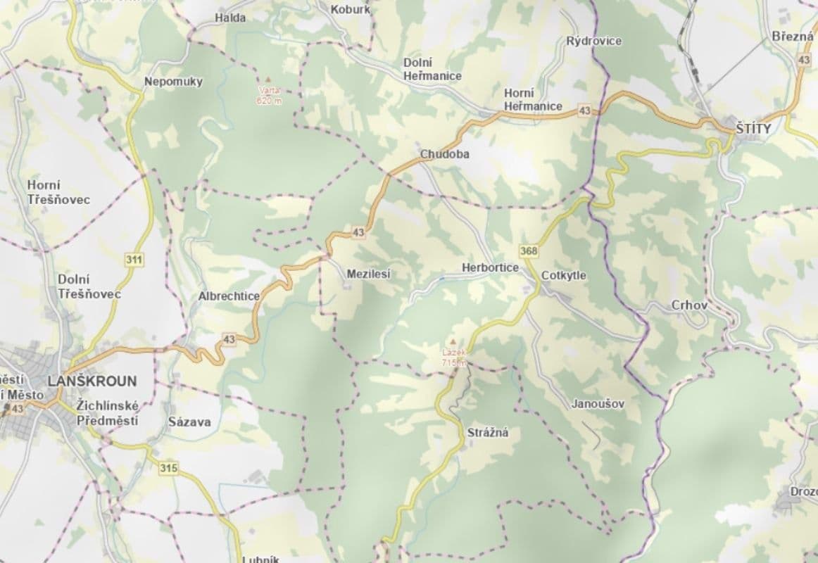 Predaj pozemku 1.703 m², Cotkytle, Pardubický kraj Predaj pozemku 1.703 m², Cotkytle, Pardubický kraj