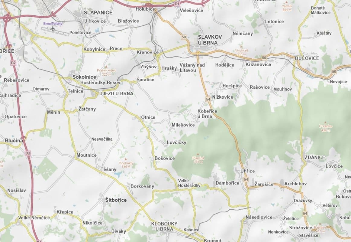 Predaj pozemku 1.102 m², Bošovice, Jihomoravský kraj Predaj pozemku 1.102 m², Bošovice, Jihomoravský kraj