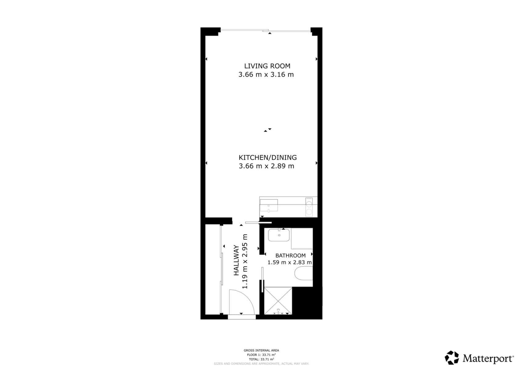 Prenájom bytu 1-izbový 33 m², Českomoravská, Praha, Praha Prenájom bytu 1-izbový 33 m², Českomoravská, Praha, Praha