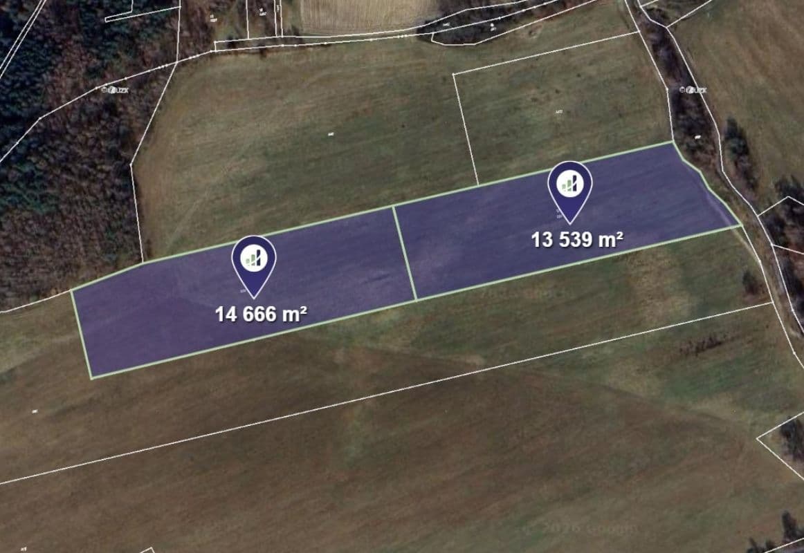 Predaj pozemku 18.996 m², Bynovec, Ústecký kraj Predaj pozemku 18.996 m², Bynovec, Ústecký kraj