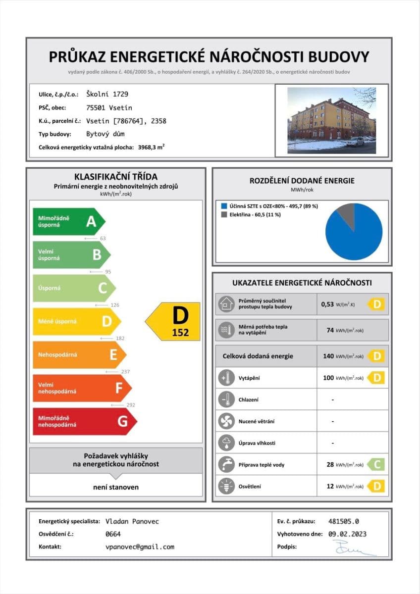Predaj bytu 2-izbový 51 m², Školní, Vsetín, Zlínský kraj Predaj bytu 2-izbový 51 m², Školní, Vsetín, Zlínský kraj