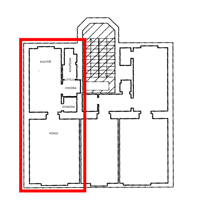 Prenájom bytu 1-izbový 47 m², U Balabenky, Praha, Praha Prenájom bytu 1-izbový 47 m², U Balabenky, Praha, Praha