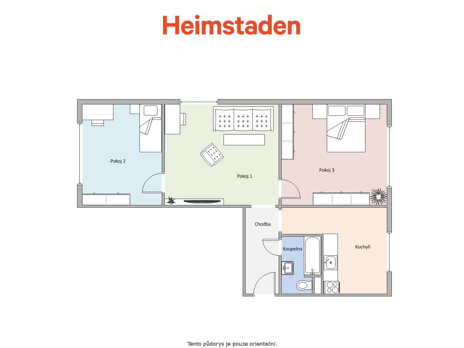 Prenájom bytu 3-izbový 55 m², Slovenská, Karviná, Moravskoslezský kraj Prenájom bytu 3-izbový 55 m², Slovenská, Karviná, Moravskoslezský kraj