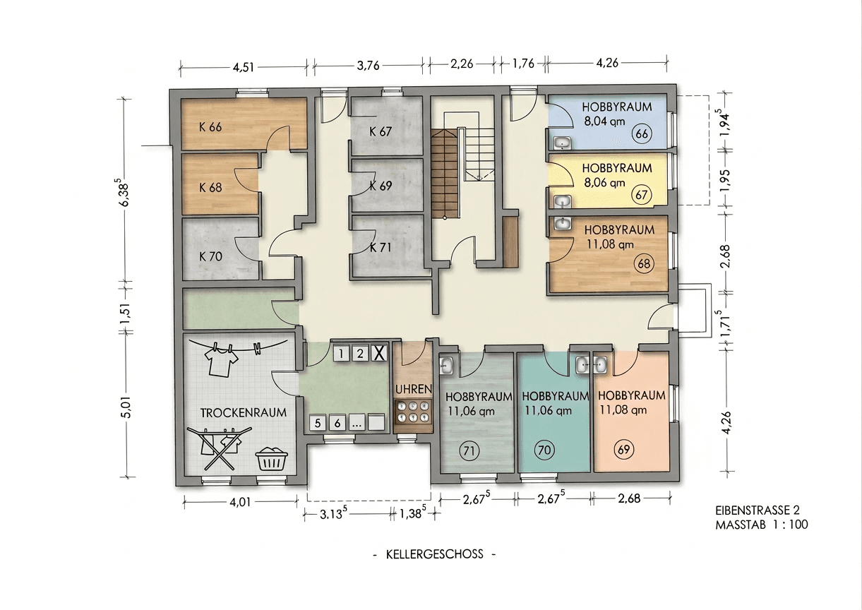 Predaj bytu 4-izbový 88 m², Eibenstr. 2, Düsseldorf, Severné Porýnie - Westfálsko Predaj bytu 4-izbový 88 m², Eibenstr. 2, Düsseldorf, Severné Porýnie - Westfálsko