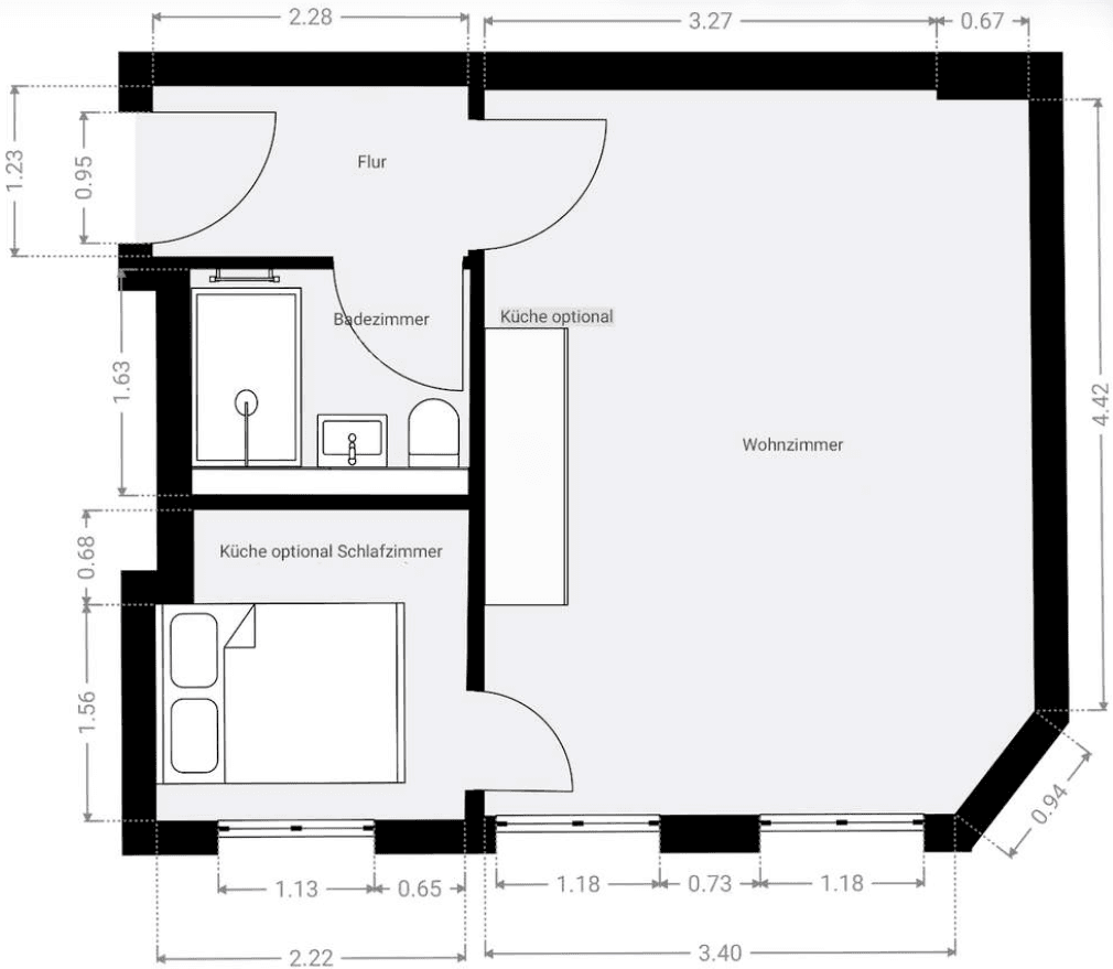 Predaj bytu 1-izbový 33 m², Hermanstraße 56, Berlin, Berlín Predaj bytu 1-izbový 33 m², Hermanstraße 56, Berlin, Berlín