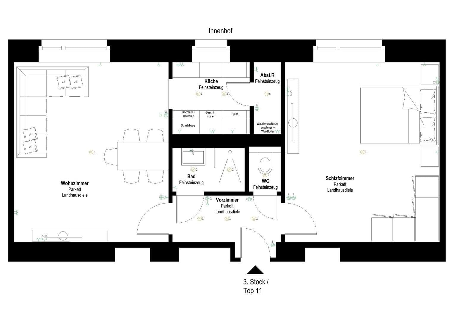 Predaj bytu 2-izbový 49 m², Arnethgasse 63, Wien, Viedeň Predaj bytu 2-izbový 49 m², Arnethgasse 63, Wien, Viedeň