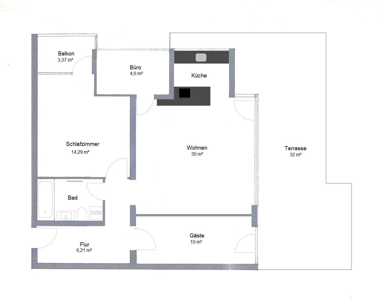 Predaj bytu 3-izbový 90 m², Hamburg, Hamburg Predaj bytu 3-izbový 90 m², Hamburg, Hamburg