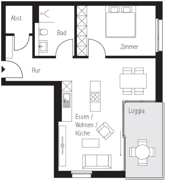 Prenájom bytu 2-izbový 65 m², Herbststraße.21, Heilbronn, Bádensko-Wurttembersko Prenájom bytu 2-izbový 65 m², Herbststraße.21, Heilbronn, Bádensko-Wurttembersko