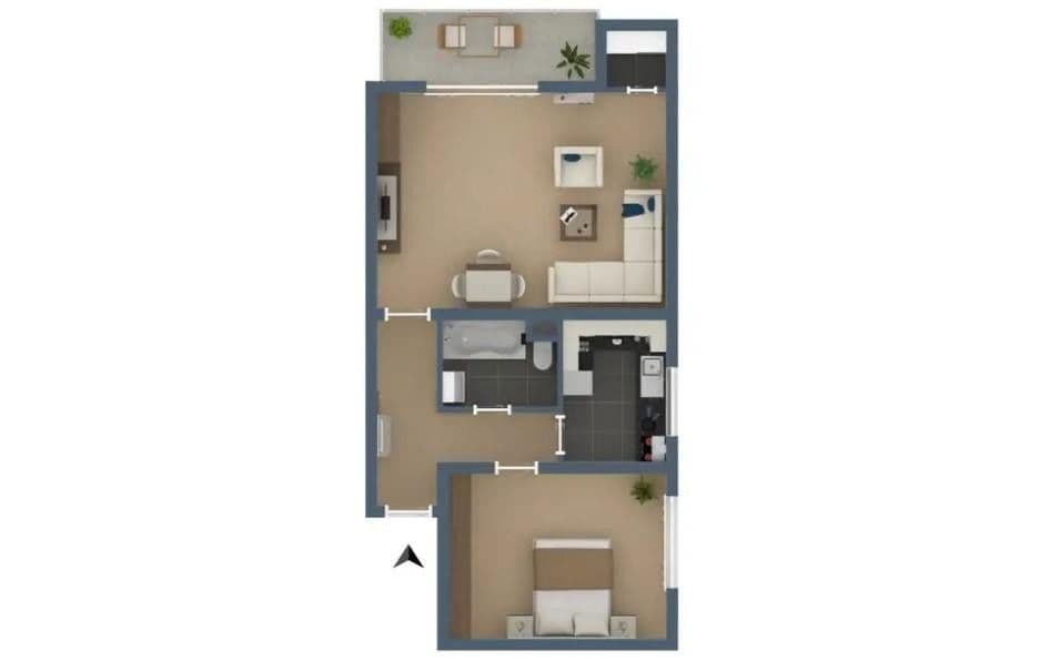 Prenájom bytu 2-izbový 55 m², Am Kreuzstein 49, Maintal, Hesensko Prenájom bytu 2-izbový 55 m², Am Kreuzstein 49, Maintal, Hesensko