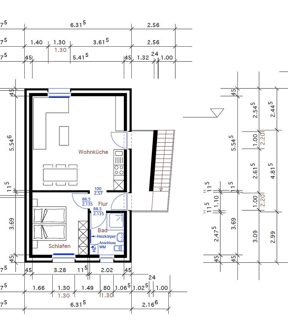 Prenájom bytu 2-izbový 54 m², Prahmweg 11, Nordhorn, Dolné Sasko Prenájom bytu 2-izbový 54 m², Prahmweg 11, Nordhorn, Dolné Sasko
