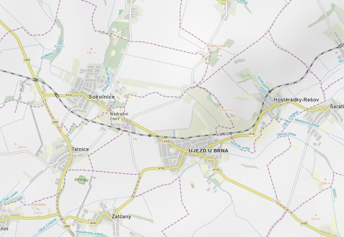 Predaj pozemku 1.633 m², Újezd u Brna, Jihomoravský kraj Predaj pozemku 1.633 m², Újezd u Brna, Jihomoravský kraj