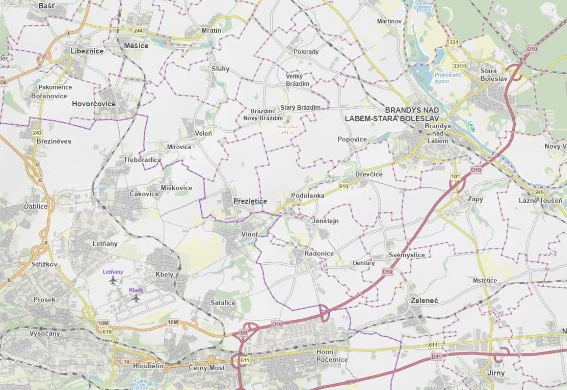 Predaj pozemku 3.597 m², Přezletice, Středočeský kraj Predaj pozemku 3.597 m², Přezletice, Středočeský kraj