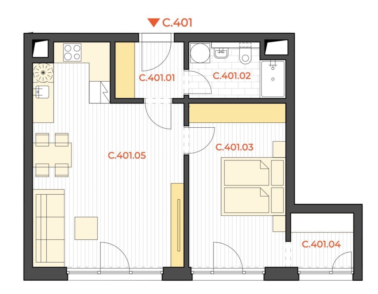 Prenájom bytu 2-izbový 60 m², Michelská, Praha, Praha Prenájom bytu 2-izbový 60 m², Michelská, Praha, Praha