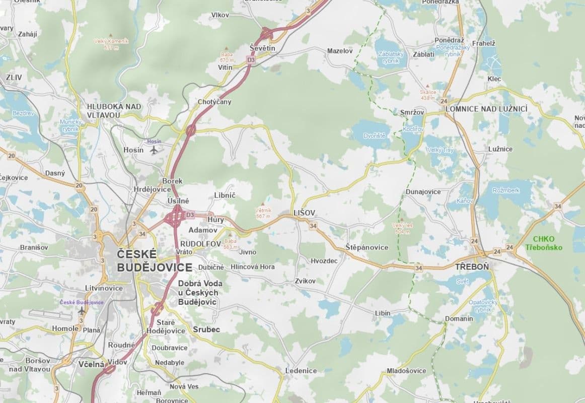 Predaj pozemku 1.309 m², Lišov, Jihočeský kraj Predaj pozemku 1.309 m², Lišov, Jihočeský kraj