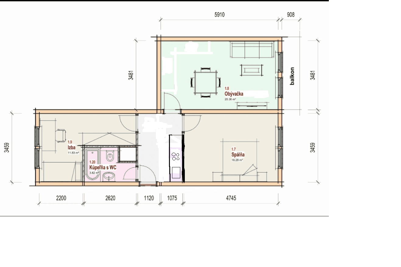 Predaj bytu 2-izbový 66 m², Čmelíkova, Ružinov, Bratislavský kraj Predaj bytu 2-izbový 66 m², Čmelíkova, Ružinov, Bratislavský kraj