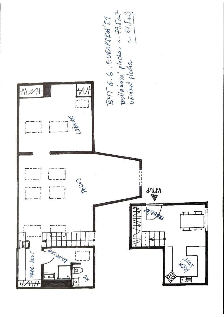 Prenájom bytu 2-izbový 67 m², Evropská, Praha, Praha Prenájom bytu 2-izbový 67 m², Evropská, Praha, Praha