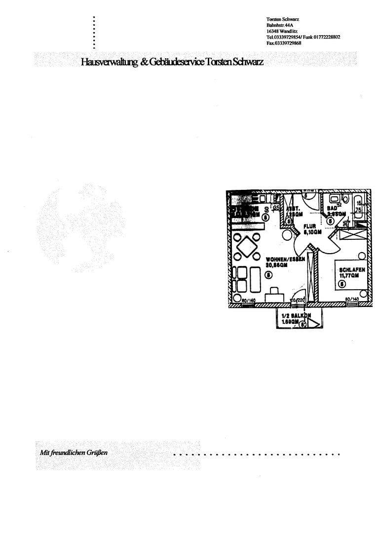 Prenájom bytu 2-izbový 51 m², Pasewalker Str. 99, Berlin, Berlín Prenájom bytu 2-izbový 51 m², Pasewalker Str. 99, Berlin, Berlín