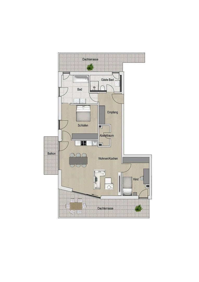 Prenájom bytu 3-izbový 114 m², München, Bavorsko Prenájom bytu 3-izbový 114 m², München, Bavorsko