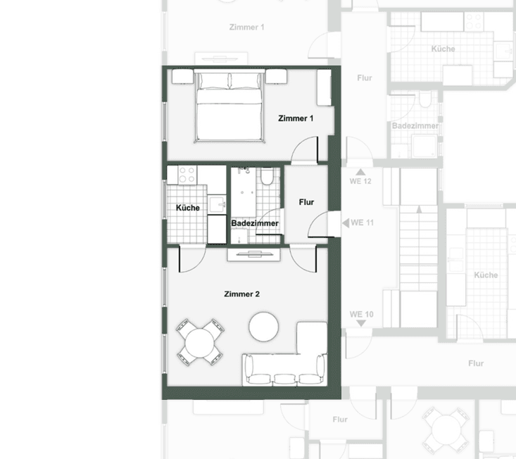 Prenájom bytu 2-izbový 47 m², Blumenwerder Straße 12, Eberswalde, Brandenbursko Prenájom bytu 2-izbový 47 m², Blumenwerder Straße 12, Eberswalde, Brandenbursko