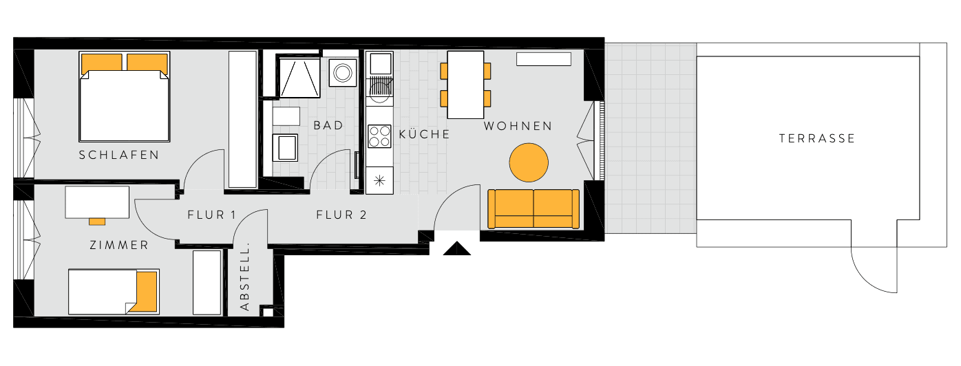 Prenájom bytu 3-izbový 66 m², Frankfurt am Main, Hesensko Prenájom bytu 3-izbový 66 m², Frankfurt am Main, Hesensko