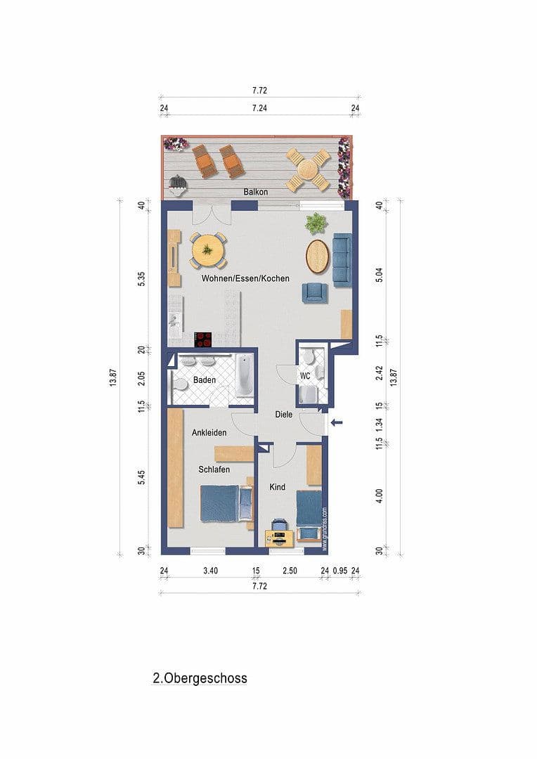 Predaj bytu 3-izbový 88 m², Forstring 1, Langen, Hesensko Predaj bytu 3-izbový 88 m², Forstring 1, Langen, Hesensko