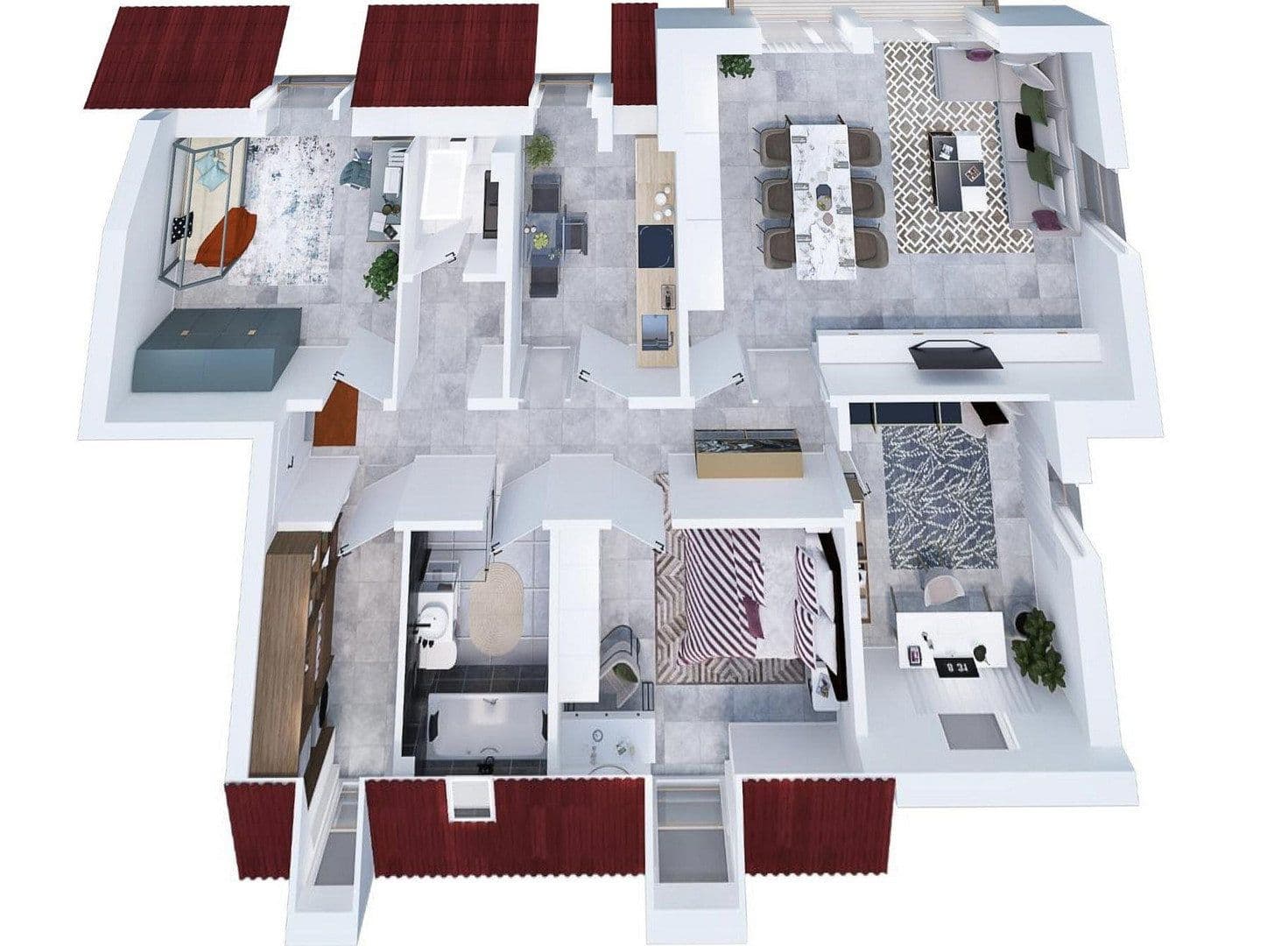 Prenájom bytu 4-izbový 110 m², Sassenburg, Dolné Sasko Prenájom bytu 4-izbový 110 m², Sassenburg, Dolné Sasko