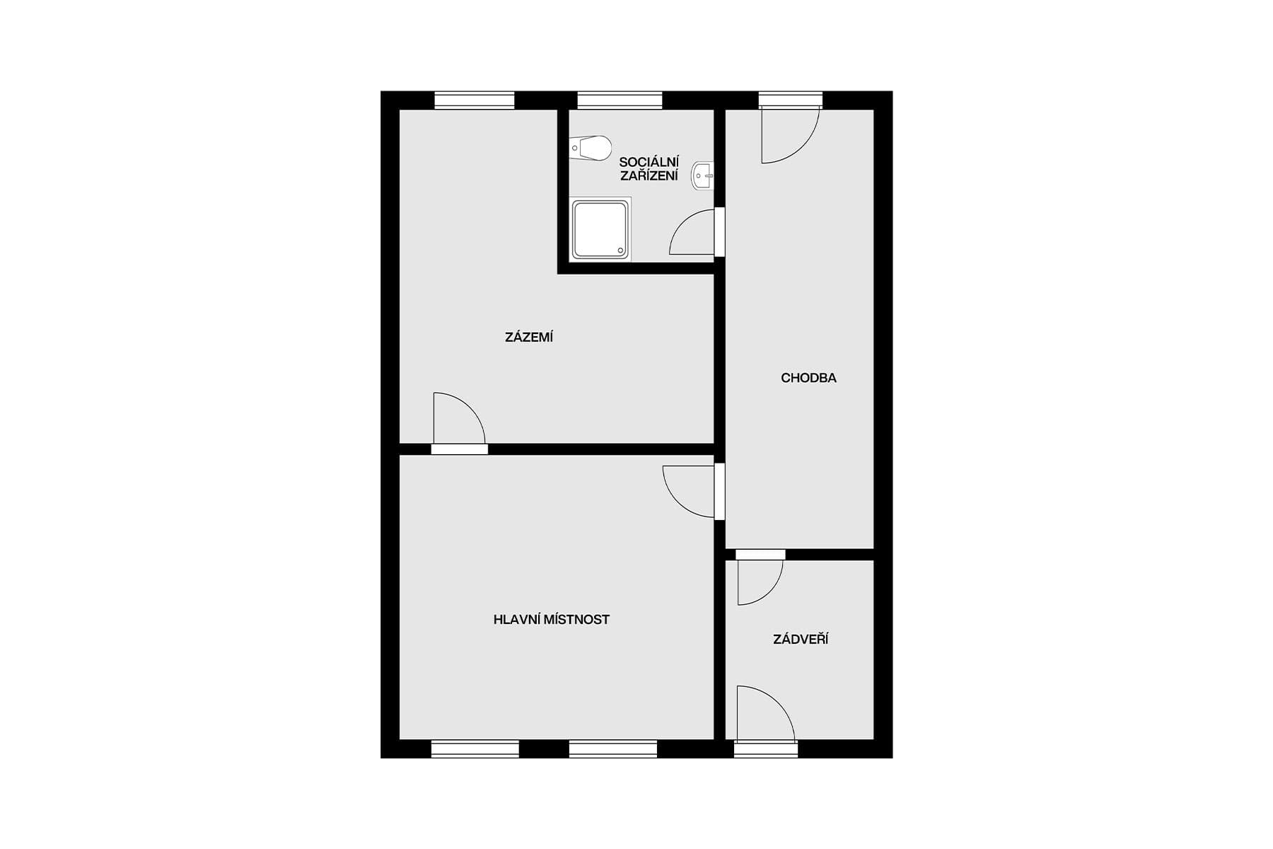 Predaj kancelárie 77 m², Přerovská, Olomouc, Olomoucký kraj Predaj kancelárie 77 m², Přerovská, Olomouc, Olomoucký kraj