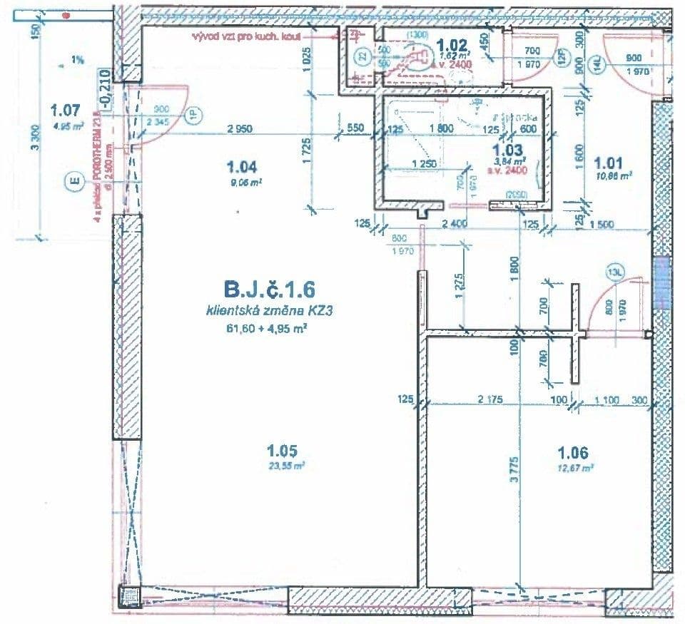 Prenájom bytu 2-izbový 67 m², Přeučilova, Praha, Praha Prenájom bytu 2-izbový 67 m², Přeučilova, Praha, Praha