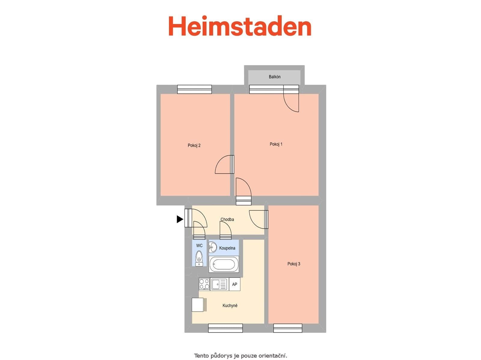 Prenájom bytu 3-izbový 64 m², Radvanická, Ostrava, Moravskoslezský kraj Prenájom bytu 3-izbový 64 m², Radvanická, Ostrava, Moravskoslezský kraj