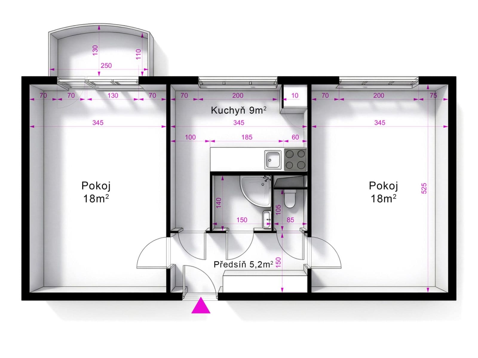 Predaj bytu 2-izbový 54 m², U Hřbitova, Jihlava, Kraj Vysočina Predaj bytu 2-izbový 54 m², U Hřbitova, Jihlava, Kraj Vysočina