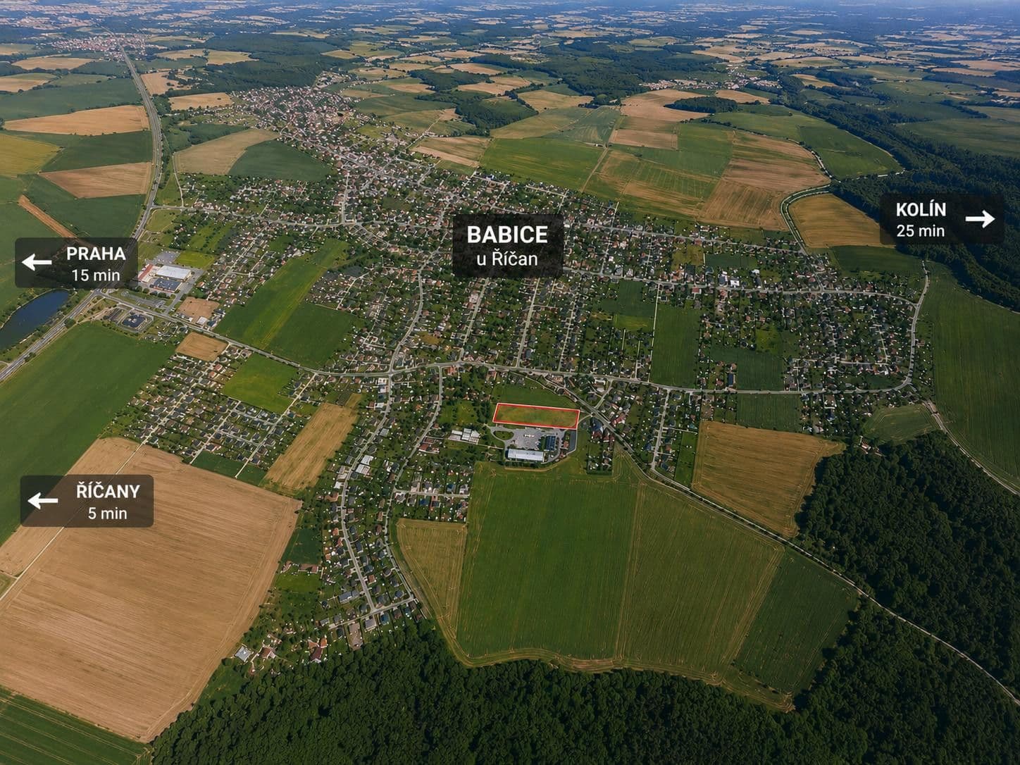 Predaj pozemku 3.300 m², Babice, Středočeský kraj Predaj pozemku 3.300 m², Babice, Středočeský kraj