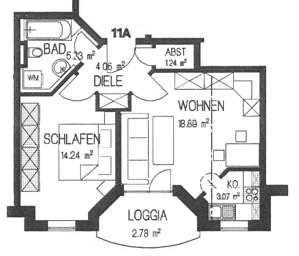 Prenájom bytu 2-izbový 48 m², Pocking, Bavorsko Prenájom bytu 2-izbový 48 m², Pocking, Bavorsko