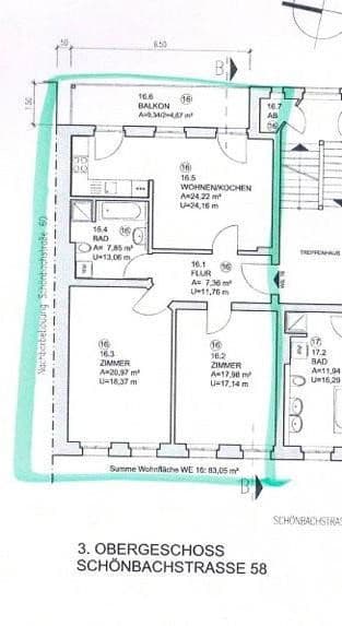 Predaj bytu 3-izbový 83 m², Leipzig, Sasko Predaj bytu 3-izbový 83 m², Leipzig, Sasko
