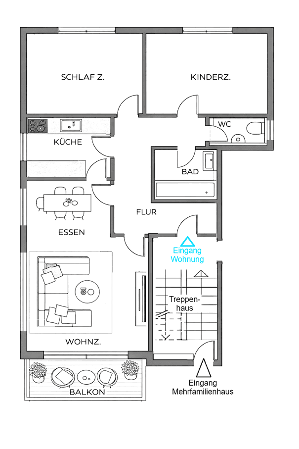 Predaj bytu 3-izbový 83 m², Brühlstr. 22, Beuren, Bádensko-Wurttembersko Predaj bytu 3-izbový 83 m², Brühlstr. 22, Beuren, Bádensko-Wurttembersko