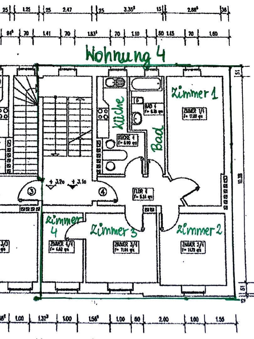 Predaj bytu 4-izbový 69 m², Barther Straße 76, Stralsund, Meklenbursko-Predpomoransko Predaj bytu 4-izbový 69 m², Barther Straße 76, Stralsund, Meklenbursko-Predpomoransko