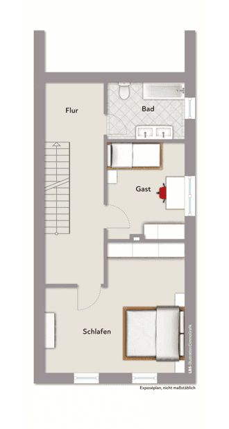 Prenájom bytu 4-izbový 137 m², Hauptstr. 34, Helmstedt, Dolné Sasko Prenájom bytu 4-izbový 137 m², Hauptstr. 34, Helmstedt, Dolné Sasko