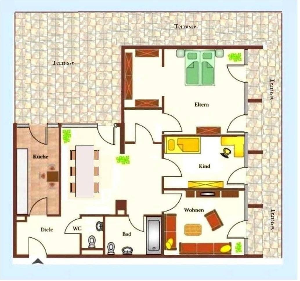 Prenájom bytu 3-izbový 143 m², Karlsruhe-Neureut, Bádensko-Wurttembersko Prenájom bytu 3-izbový 143 m², Karlsruhe-Neureut, Bádensko-Wurttembersko