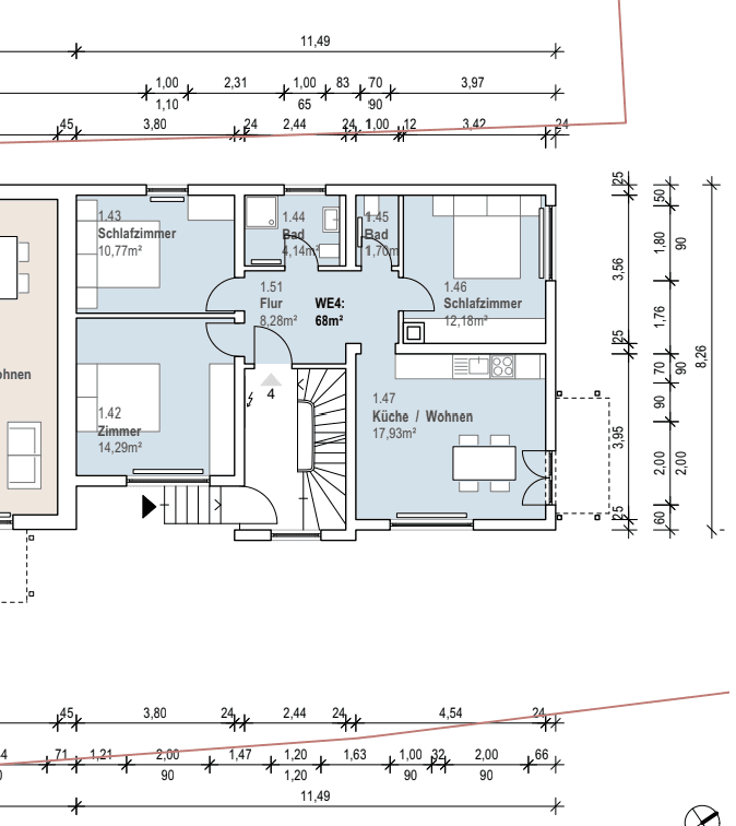 Prenájom bytu 3-izbový 72 m², Loppengasse 21 A, Nußloch, Bádensko-Wurttembersko Prenájom bytu 3-izbový 72 m², Loppengasse 21 A, Nußloch, Bádensko-Wurttembersko