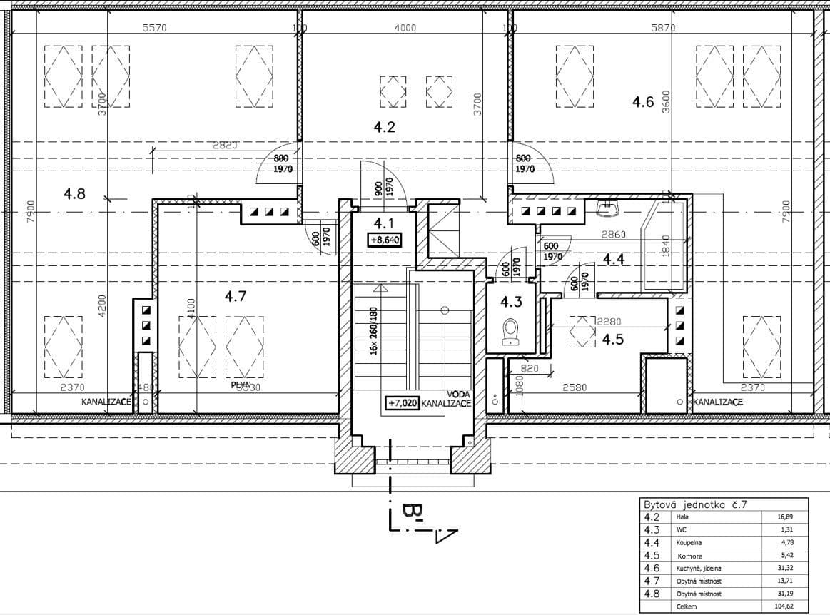 Predaj bytu 3-izbový 80 m², Stochovská, Praha, Praha Predaj bytu 3-izbový 80 m², Stochovská, Praha, Praha