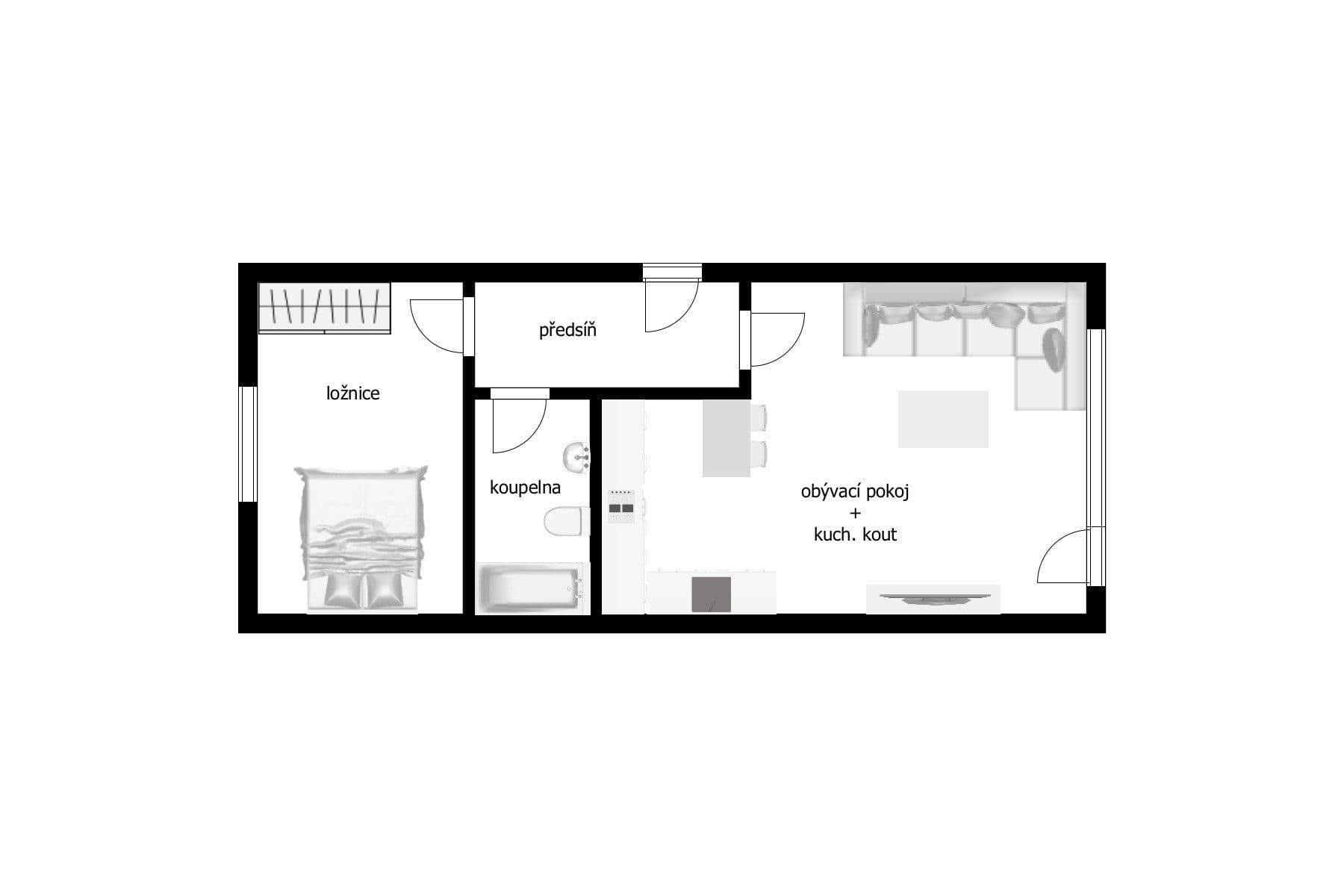 Predaj bytu 2-izbový 54 m², K Berance, Praha, Praha Predaj bytu 2-izbový 54 m², K Berance, Praha, Praha