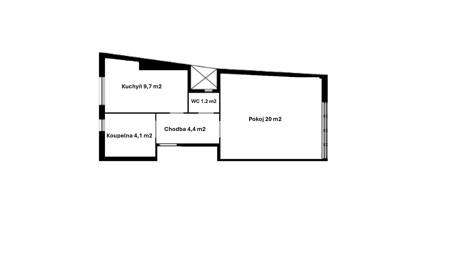 Predaj bytu 1-izbový 41 m², Na Zbořenci, Praha, Praha Predaj bytu 1-izbový 41 m², Na Zbořenci, Praha, Praha